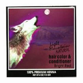 Light Mountain Hair Color Bright Red 4 Ounces (5 Pack)