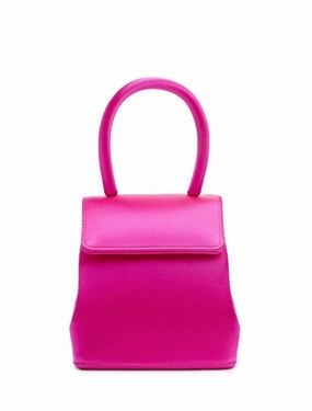 Like New Rubeus Milano Satin Fuchia Liza Mini Bag