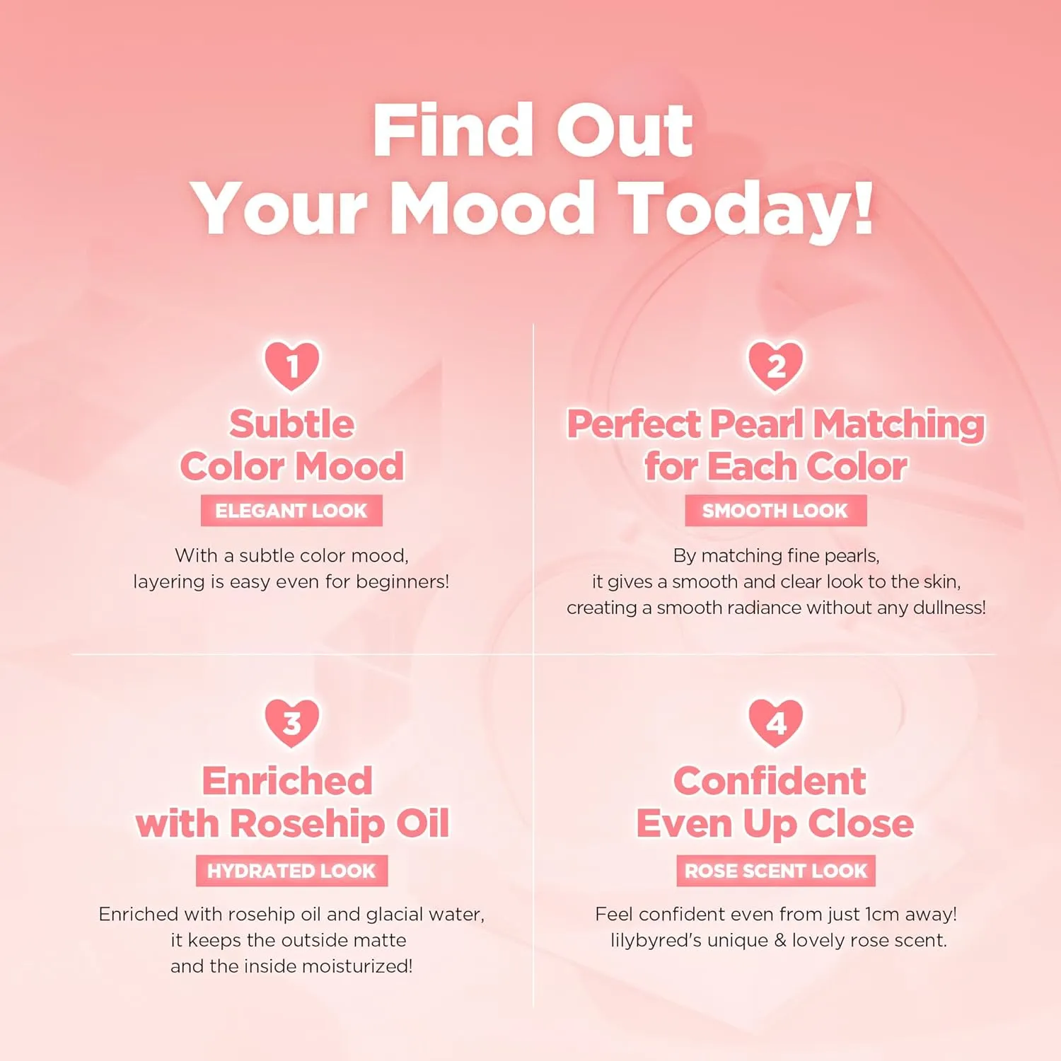 lilybyred Luv Beam Cheek | Heart-Shaped Korean Powder Blush, Soft Matte Finish with Subtle Shimmer, Blendable & Buildable, Lightweight & Long-Lasting, Natural Flush, 0.16 oz. (03 Flush Orange)