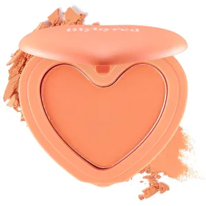 lilybyred Luv Beam Cheek | Heart-Shaped Korean Powder Blush, Soft Matte Finish with Subtle Shimmer, Blendable & Buildable, Lightweight & Long-Lasting, Natural Flush, 0.16 oz. (03 Flush Orange)