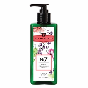 Liquid Soap, Shea Butter Enriched (12 oz), No. 7 - Peach, Fig Blossom & Rose