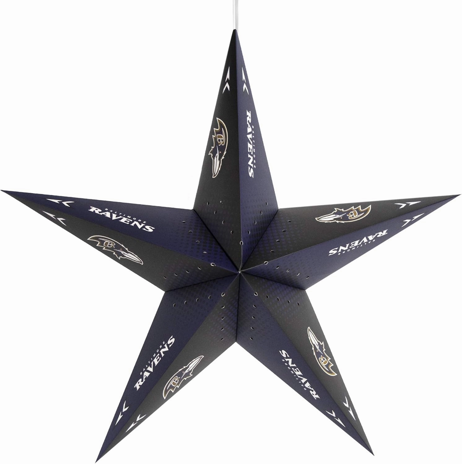 Littlearth Unisex-Adult NFL Baltimore Ravens Star Lantern, Team Color, One Size