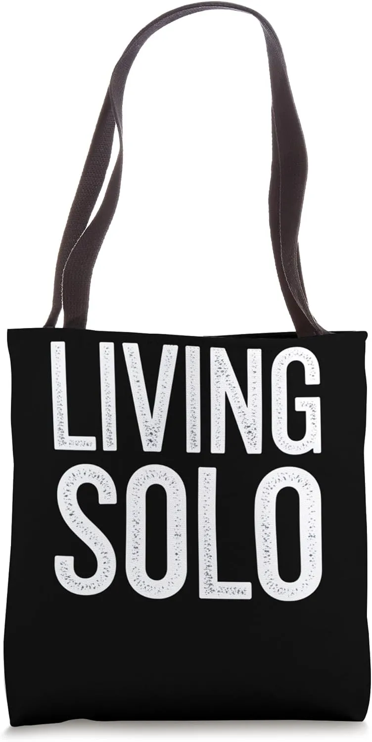 Living Solo Bold Quote Tote Bag