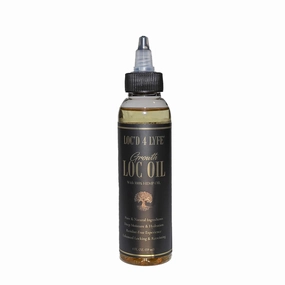LOC'D 4 LYFE Loc Oil 4oz – Hemp Seed Infused Formula for Dryness Relief & Nourishment | Repairs, Softens & Promotes Hair Growth | Pleasant Scent for Healthy Locs