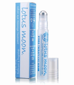 Lotus Moon Hydro-Therapy Roll-On Eye Serum - instant hydration for your delicate eye area with Hyaluronic Acid; helps reduce puffiness, and fine lines (10 ml)