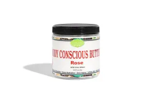 Lulu's Holistics Rose Water Body Butter with Natural Oils, 8 oz Jar, Superior Hydration for Smooth Skin