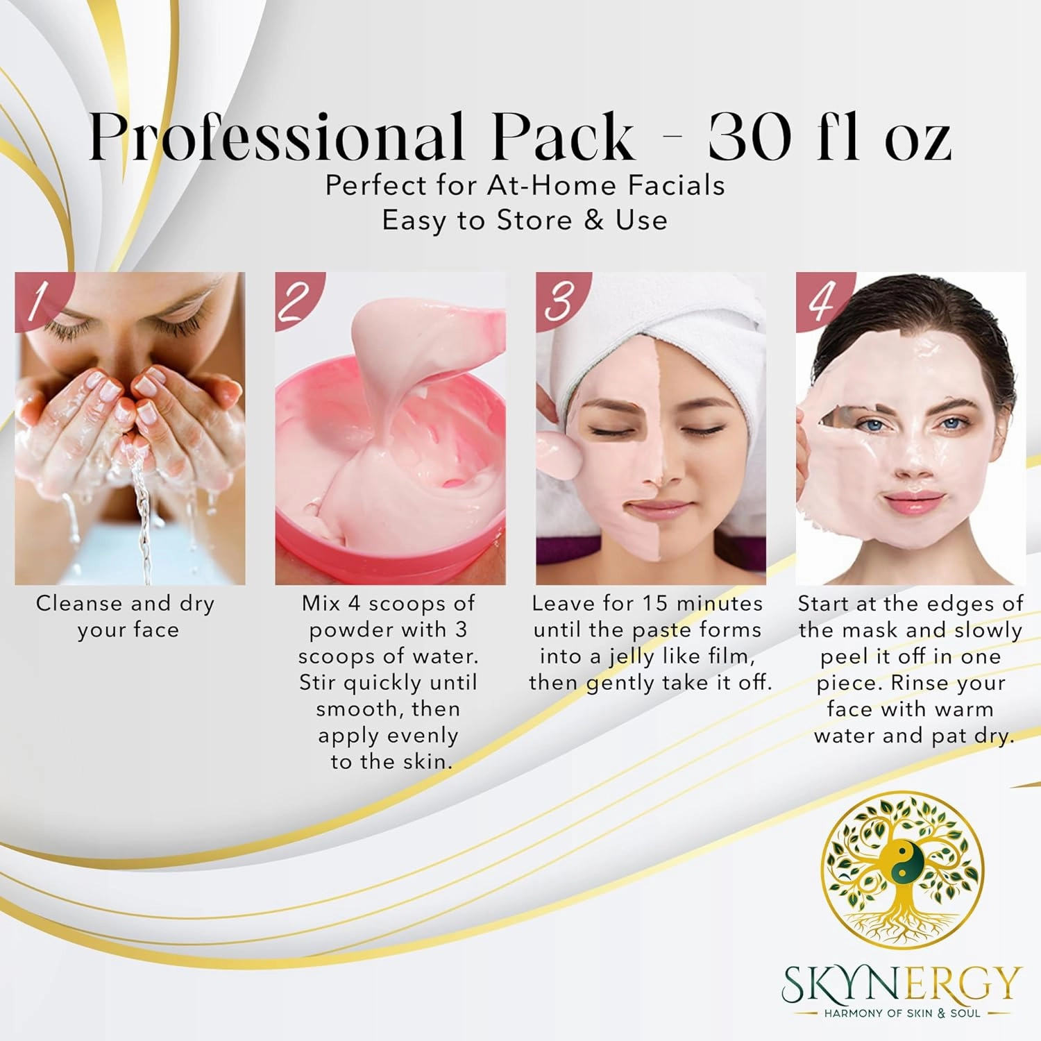 Luminous LED Light Jelly Face Mask | HydroGlo Jelly Mask for Skin Hydration | Radiance and Reduced Pigmentation | Vajafacial Jelly Mask | 12 Applications (30 Fl Oz)