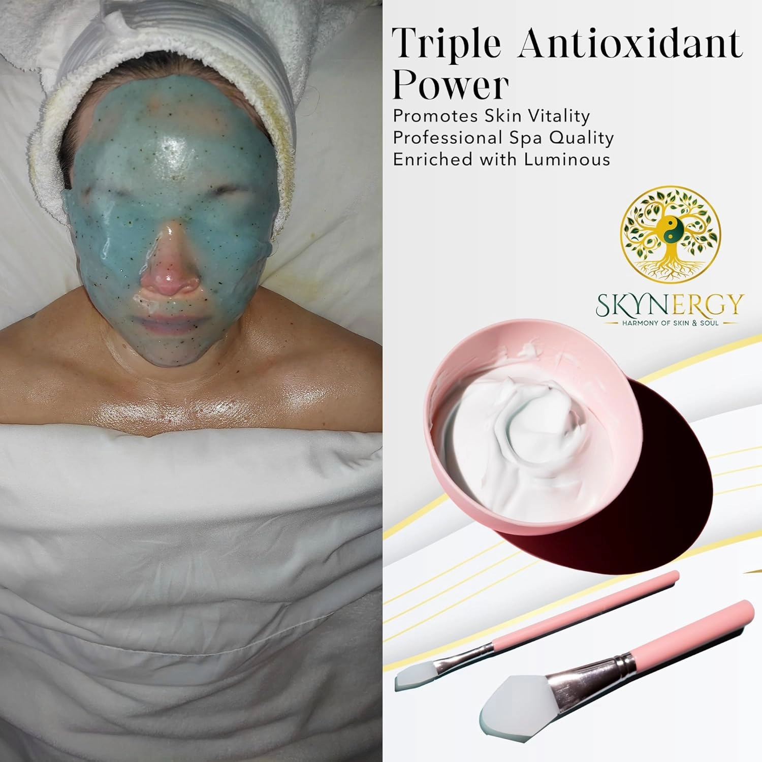 Luminous LED Light Jelly Face Mask | HydroGlo Jelly Mask for Skin Hydration | Radiance and Reduced Pigmentation | Vajafacial Jelly Mask | 12 Applications (30 Fl Oz)