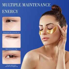 Lunaeclat Retinol Collagen Eye Masks, Eye Treatment Mask, Under Eye Treatment Masks Skincare for Both Men and Women(30 pairs, Gold)