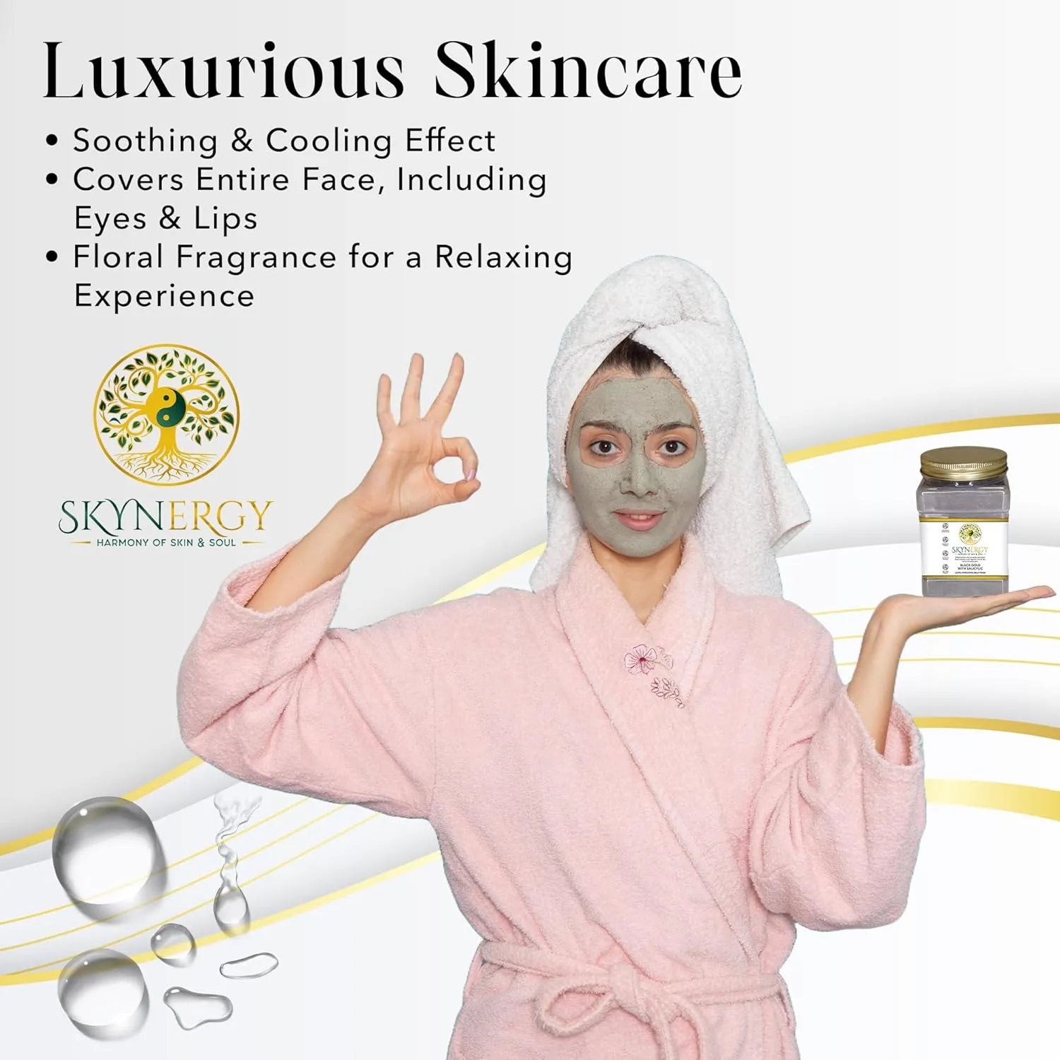 Luxury Caviar Jelly Face Mask | HydroGlo Jelly Mask for Skin Hydration | Radiance and Reduced Pigmentation | Vajafacial Jelly Mask | 12 Applications (30 Fl Oz)