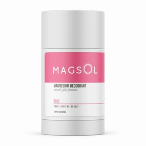 MAGSOL Organics Natural Deodorant for Women - Aluminum Free Deodorant for Women, Rose, 3.2 oz