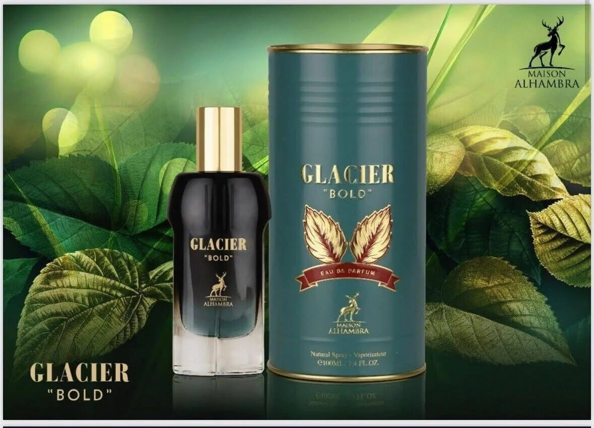 Maison Alhambra Glacier Bold for Unisex Eau de Parfum Spray, 3.4 Ounce / 100 ml