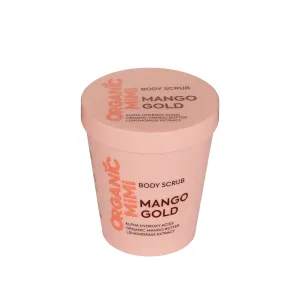 Mango Gold Body Scrub with AHAs, Mango Butter & Lemongrass – Skin Renewal, Firming, Deep Nourishment – Vegan, Organic Skincare – 250 g