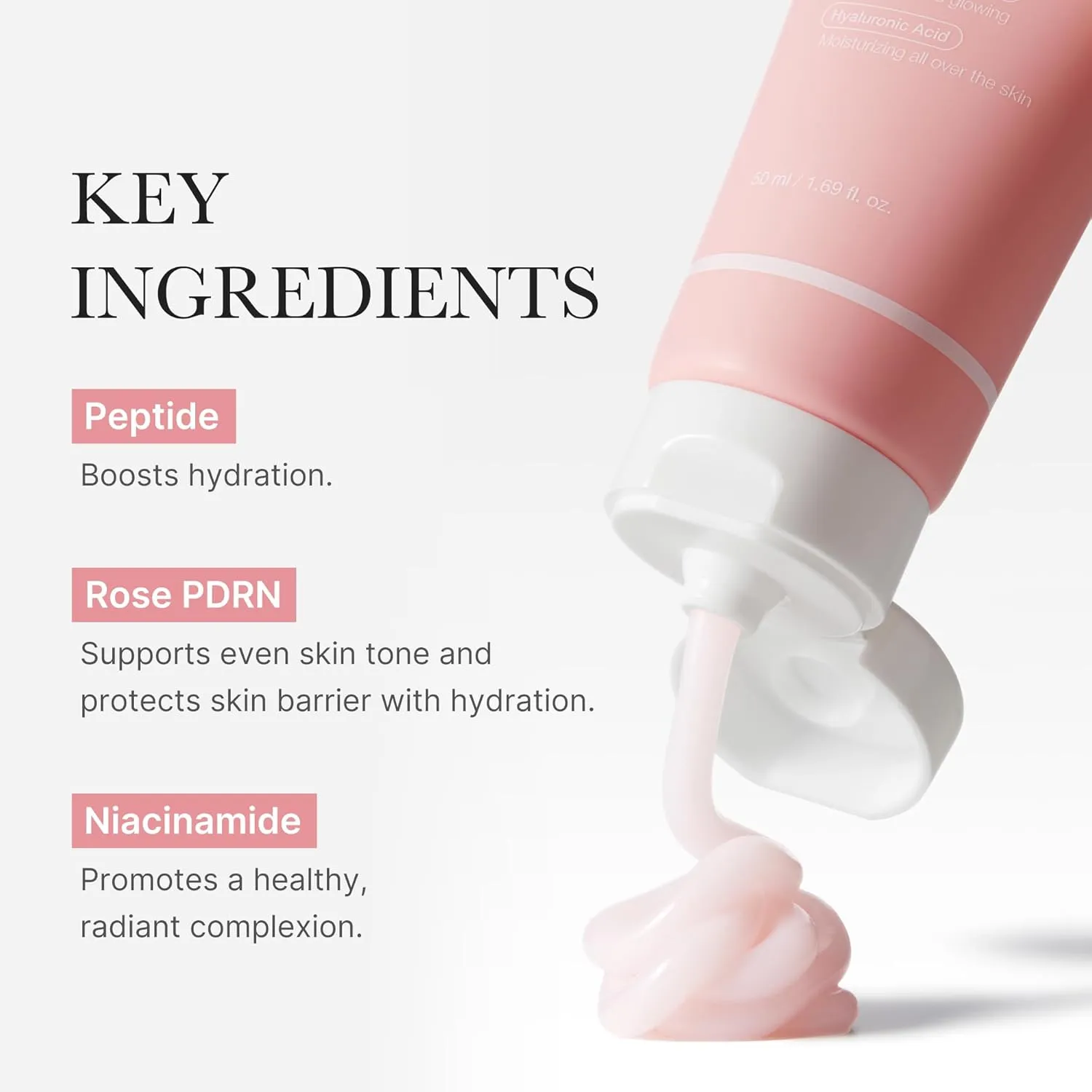 medicube PDRN Pink Hyaluronic Moisturizing Cream | Blemish Recovery, Relief & Hydrating Care | Restores Skin Elasticity & Glow | Korean Skincare for Even Skin Tone & Pore Care | 50ml / 1.69 fl.oz.