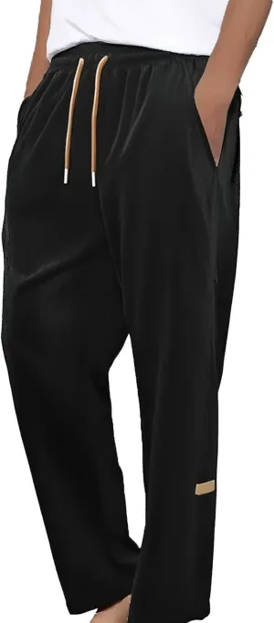 Mens Linen Trousers Slacks Beach Jeans Stretch Skinny Riding Slim Fit Body Summer Cloth Motorcycle Cargo Joggers Sport