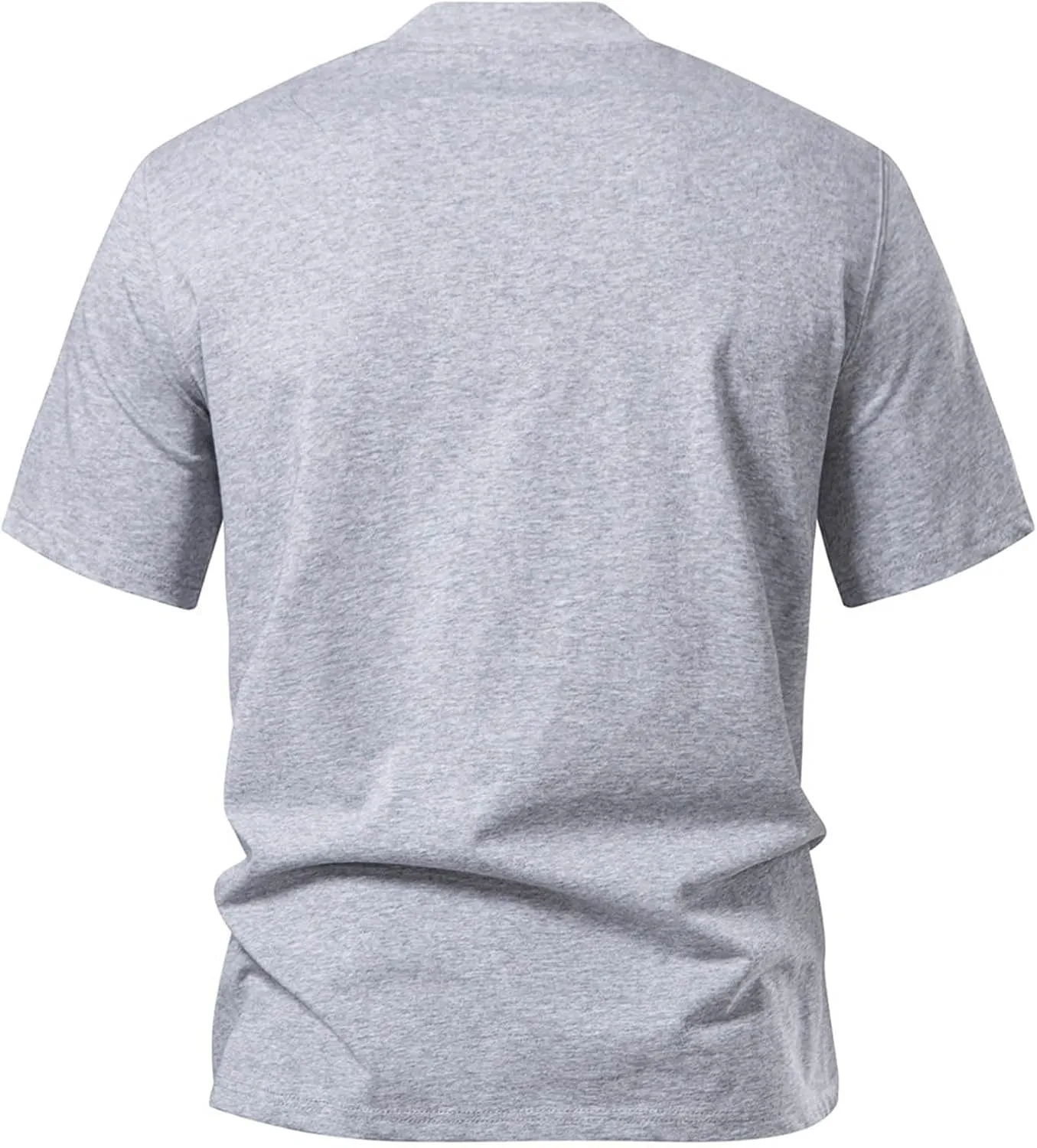 Men's T-Shirts,Mens Workout T Shirt Double Layer Neck Athletic Running Tee Comfy Outdoor Workout Short Sleeve