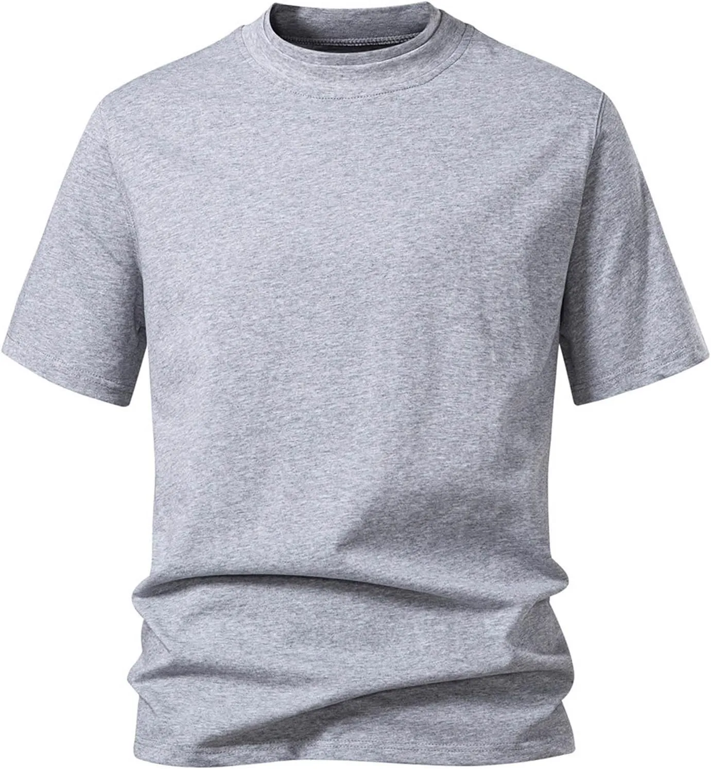 Men's T-Shirts,Mens Workout T Shirt Double Layer Neck Athletic Running Tee Comfy Outdoor Workout Short Sleeve