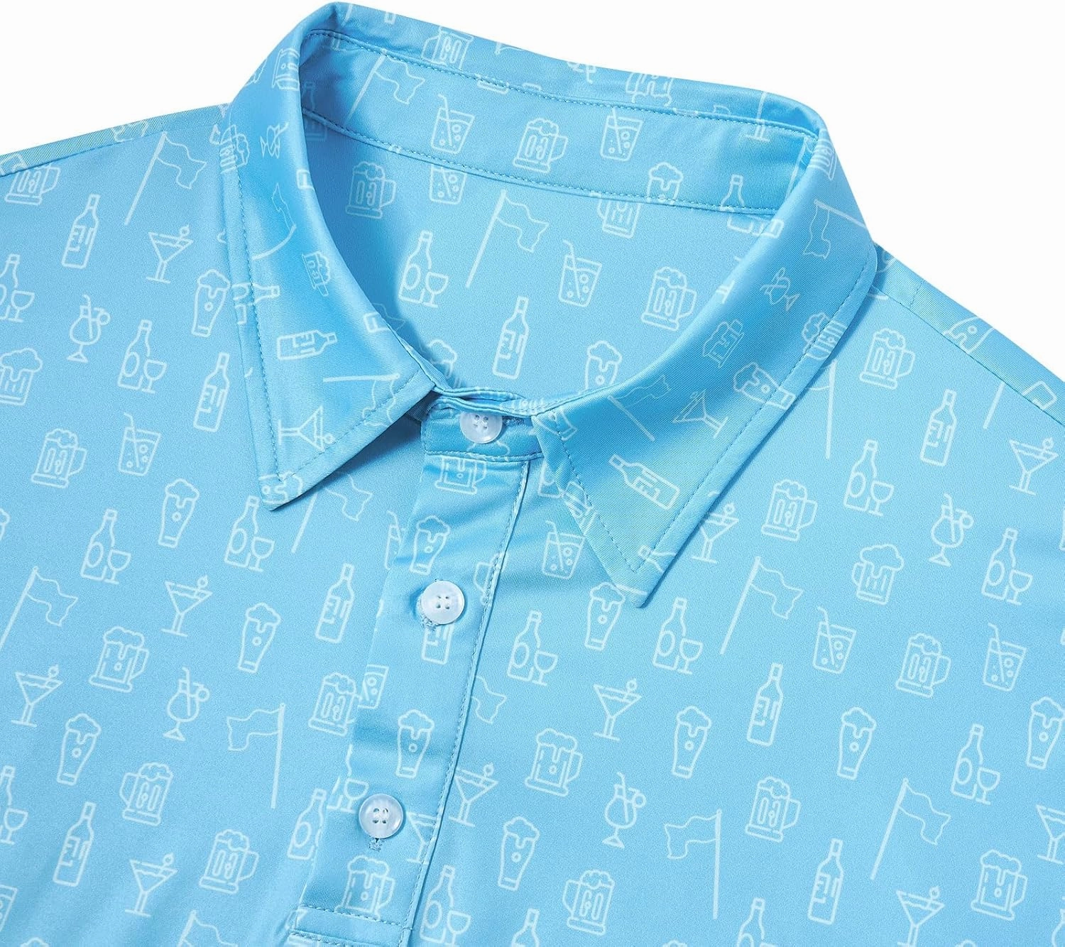 Mens Polo Golf Shirts Funny Graphics Shorts Sleeve Button Shirts