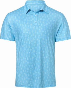 Mens Polo Golf Shirts Funny Graphics Shorts Sleeve Button Shirts