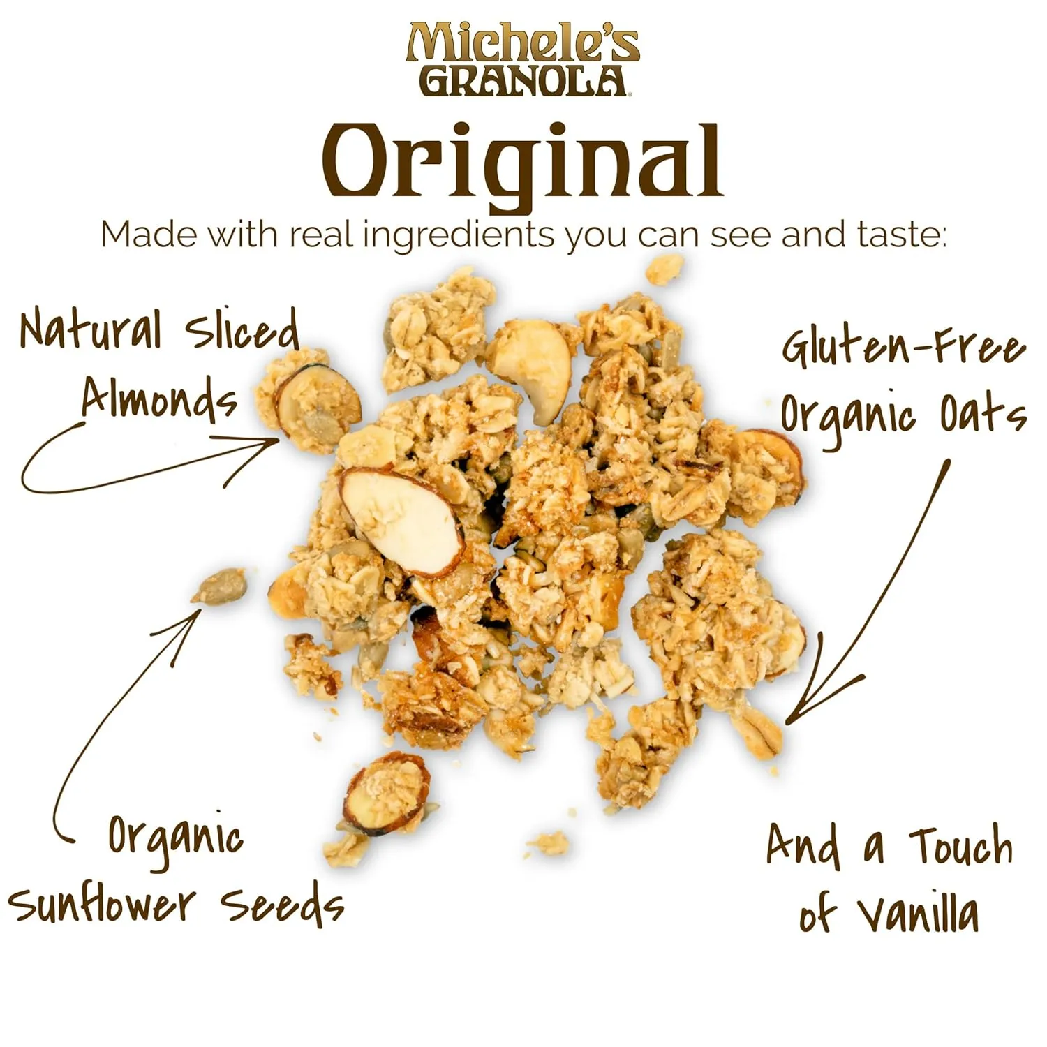 Michele's Granola Original, Gluten-Free & Non-GMO, 5 Pound Bulk Bag