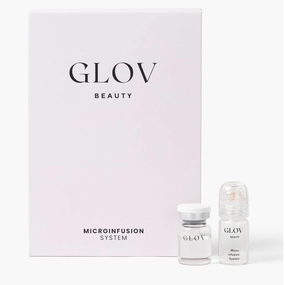 Micro Infusion System – 0.25mm 24k Gold Cosmetic Facial Stamp with Hyaluronic Acid & Peptide Serum Ampoules – At-Home Hydrating & Plumping Glow Kit for Face & Lips