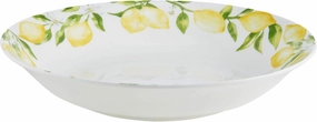 Mikasa Lemons Bone China Lightweight Chip Resistant Serving Bowl, 10-Inch, Multicolored