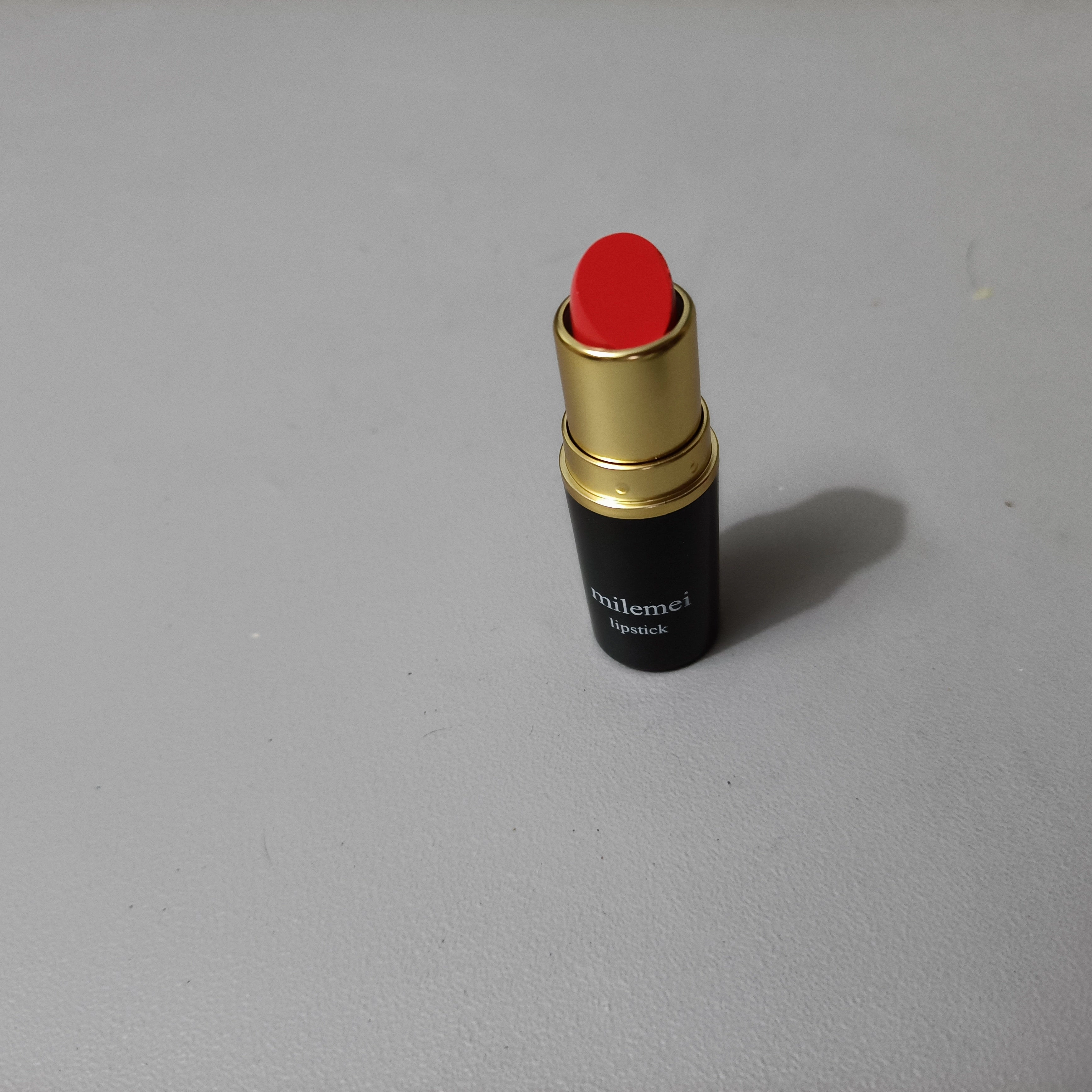 milemei Lipstick, 24 Hour Long Wear Smudge Proof Lip Stain 04 Lipstick, Bean Paste Red Brown, 0.12oz