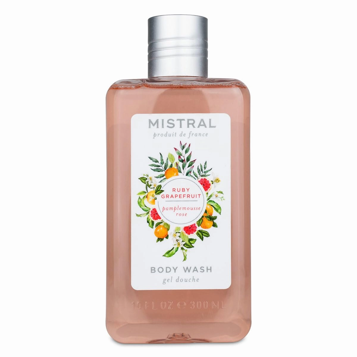 Mistral Ruby Grapefruit Body Wash, 13.5 fl oz, Natural Chamomile and Aloe, pH Balanced