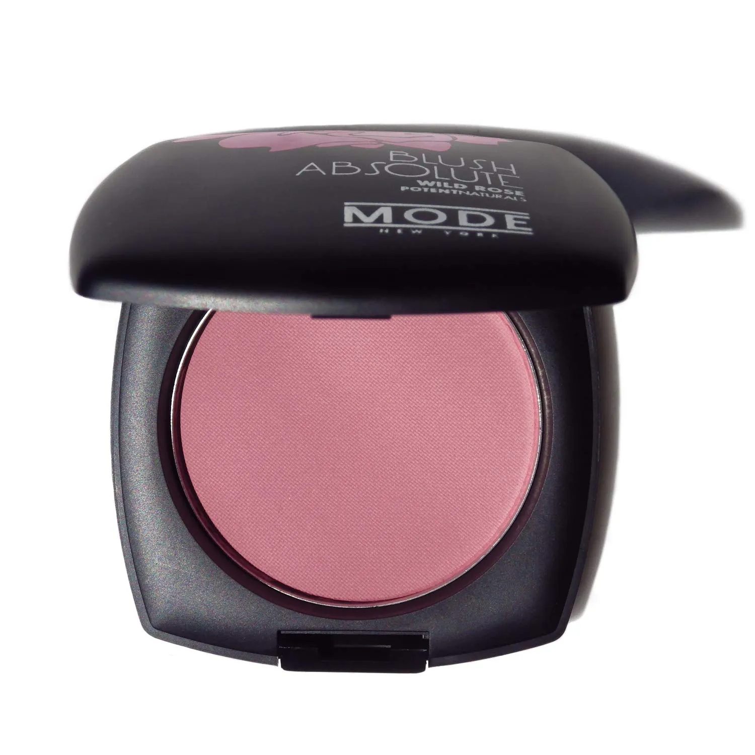 MODE Blush Absolute Pearly Mauve Long Lasting Vibrant Cheek Color, Stay True Buildable Full Coverage Natural Looking Smooth Powder Blusher, Nourishing Wild Rose Skincare, Mirror Case - Born to Bloom
