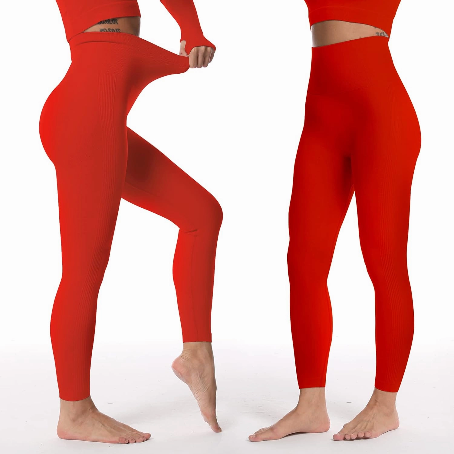 MOHUACHI Women Scrunch Butt Lifting Leggings for Women Seamless High Waisted Workout Yoga Pants Gym Booty Tights
