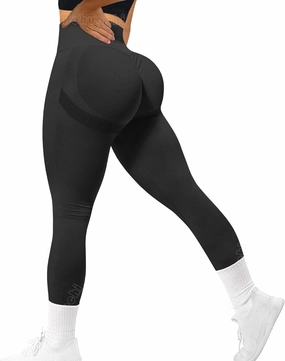 MOHUACHI Women Scrunch Butt Lifting Leggings for Women Seamless High Waisted Workout Yoga Pants Gym Booty Tights