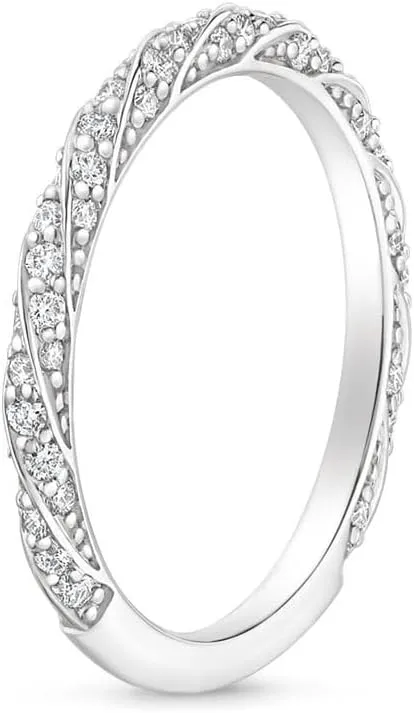 Moissanite Diamond Wedding Ring, Main Stone 3 CT, Round/Oval/Cushion/Princess/Asscher/Radiant Shape, Sterling Silver Bridal Rings for Her