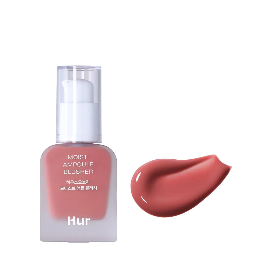 Moist Ampoule Blusher, Buildable Water-based Formula, Infused with over 50% moisture essence, no tackiness, long-lasting moisture, weightless feel (03 Rose Brown, 20ml)