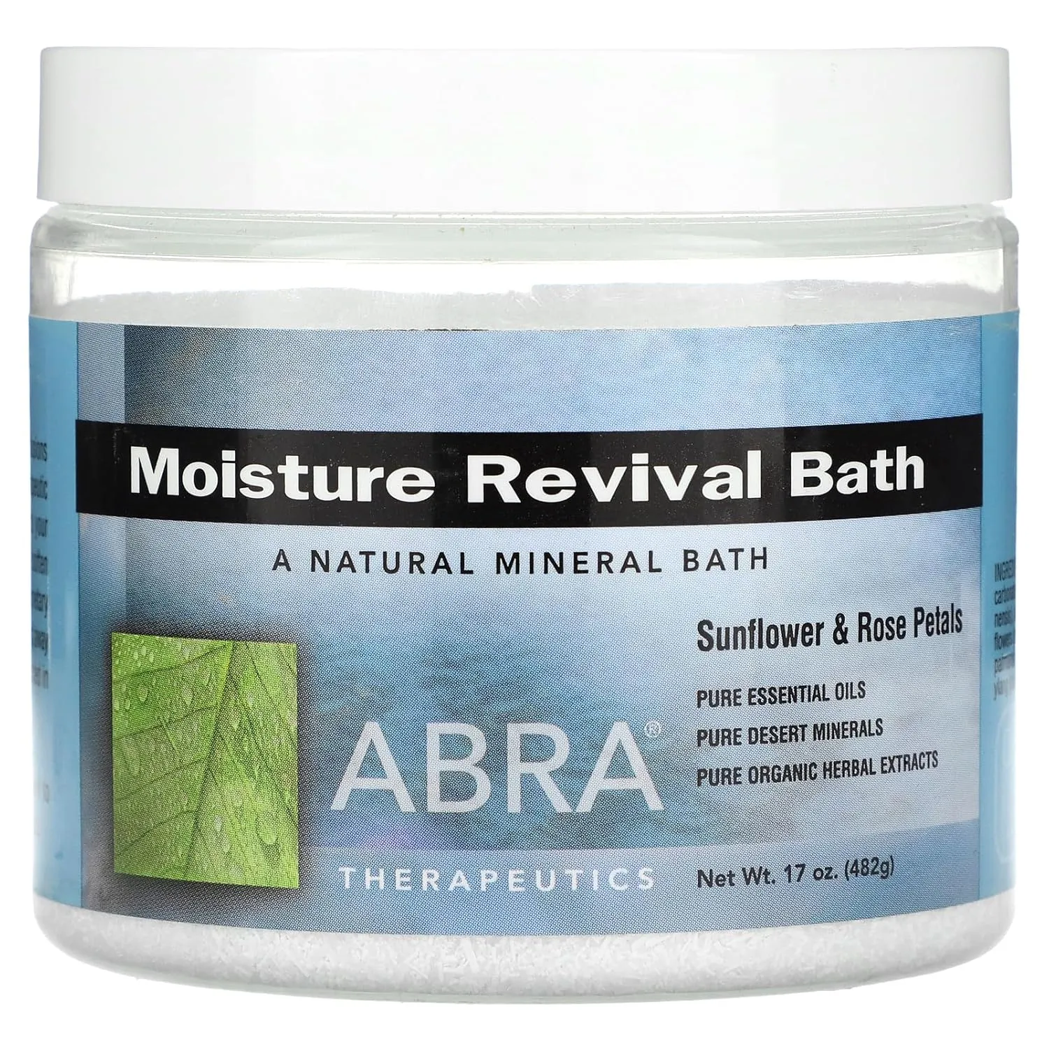 Moisture Revival Bath-Sunflowers & Rose Petals Abra Therapeutics 17 oz Powder