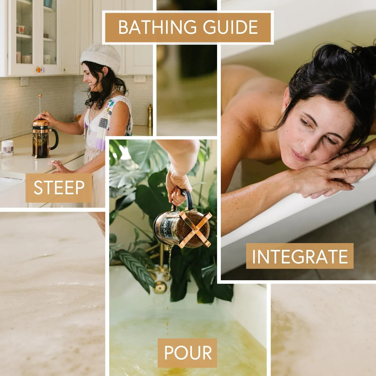 Moon Bath Botanical Bath Tea | Full Moon Herbal Ayurvedic Bath Soak for Energy & Sensuality w/Rose, Calendula & Ginger for 2 Baths | Organic & Natural Body Care for Lunar Alignment, Loose Leaf Flower