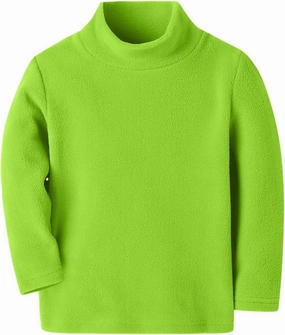 Mud Kingdom Kids Fleece Shirts High Collar Soft Tops Unisex
