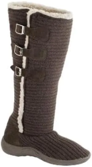 MUK LUKS Women's Muk Luks Horizontal Knit Buckle Boot Boot