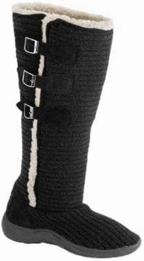 MUK LUKS Women's Muk Luks Horizontal Knit Buckle Boot Boot