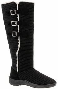 MUK LUKS Women's Muk Luks Horizontal Knit Buckle Boot Boot