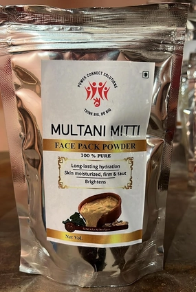 Multani Mitti Face Pack Powder – 100% Pure Natural Clay | Deep Cleansing, Oil Control, Skin Brightening & Hydrating Mask | Suitable for All Skin Types | Natural Face Pack (200 Gram(Pack of 1))