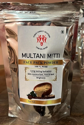 Multani Mitti Face Pack Powder – 100% Pure Natural Clay | Deep Cleansing, Oil Control, Skin Brightening & Hydrating Mask | Suitable for All Skin Types | Natural Face Pack (250 Gram(Pack of 1))