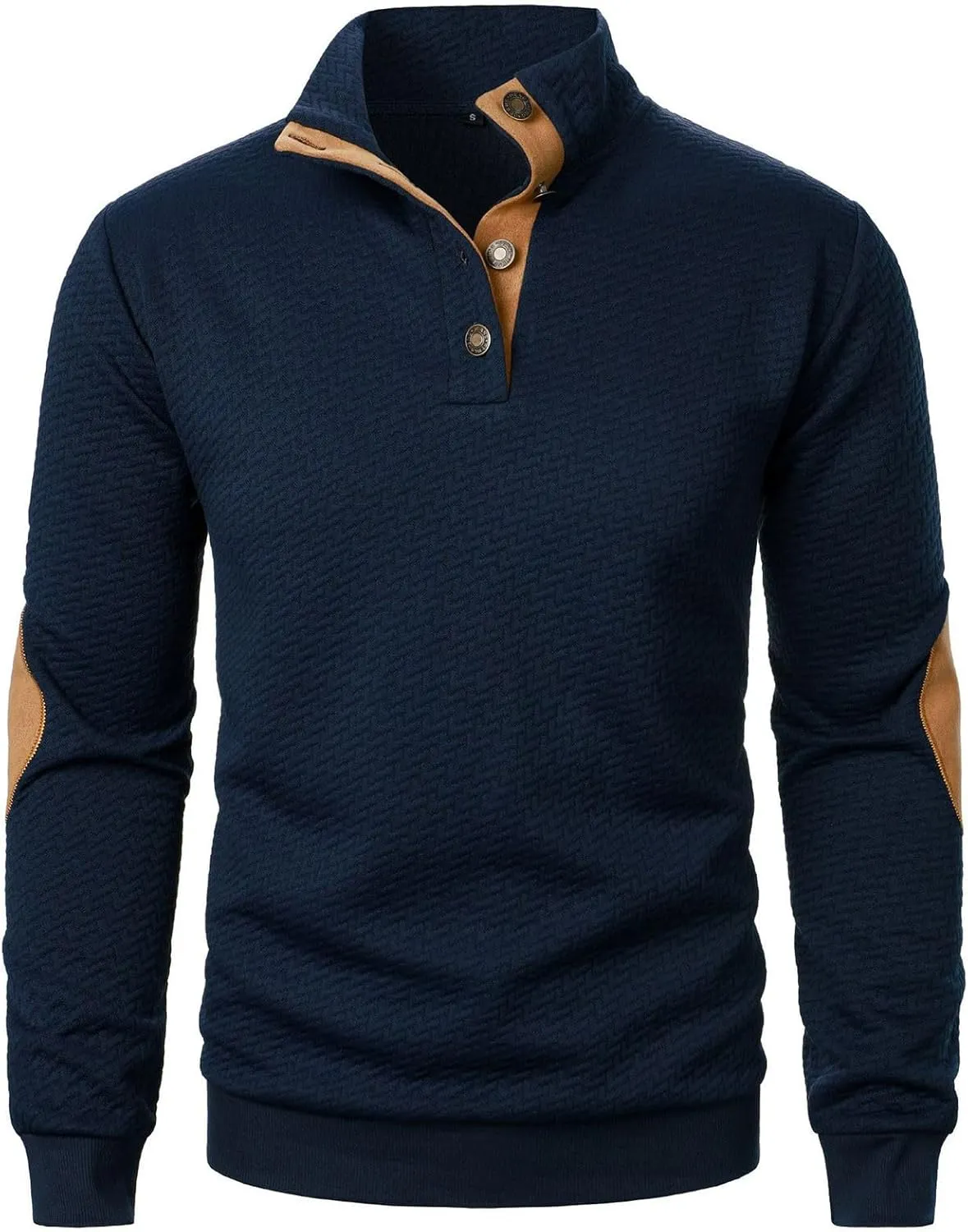 Muscularfit Men's Casual Button-Down Shirts Long Sleeve Vintage Pullover Tops Loose Fit Gym Workout Tee Tops Outfits Clothes