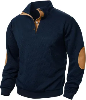 Muscularfit Men's Casual Button-Down Shirts Long Sleeve Vintage Pullover Tops Loose Fit Gym Workout Tee Tops Outfits Clothes