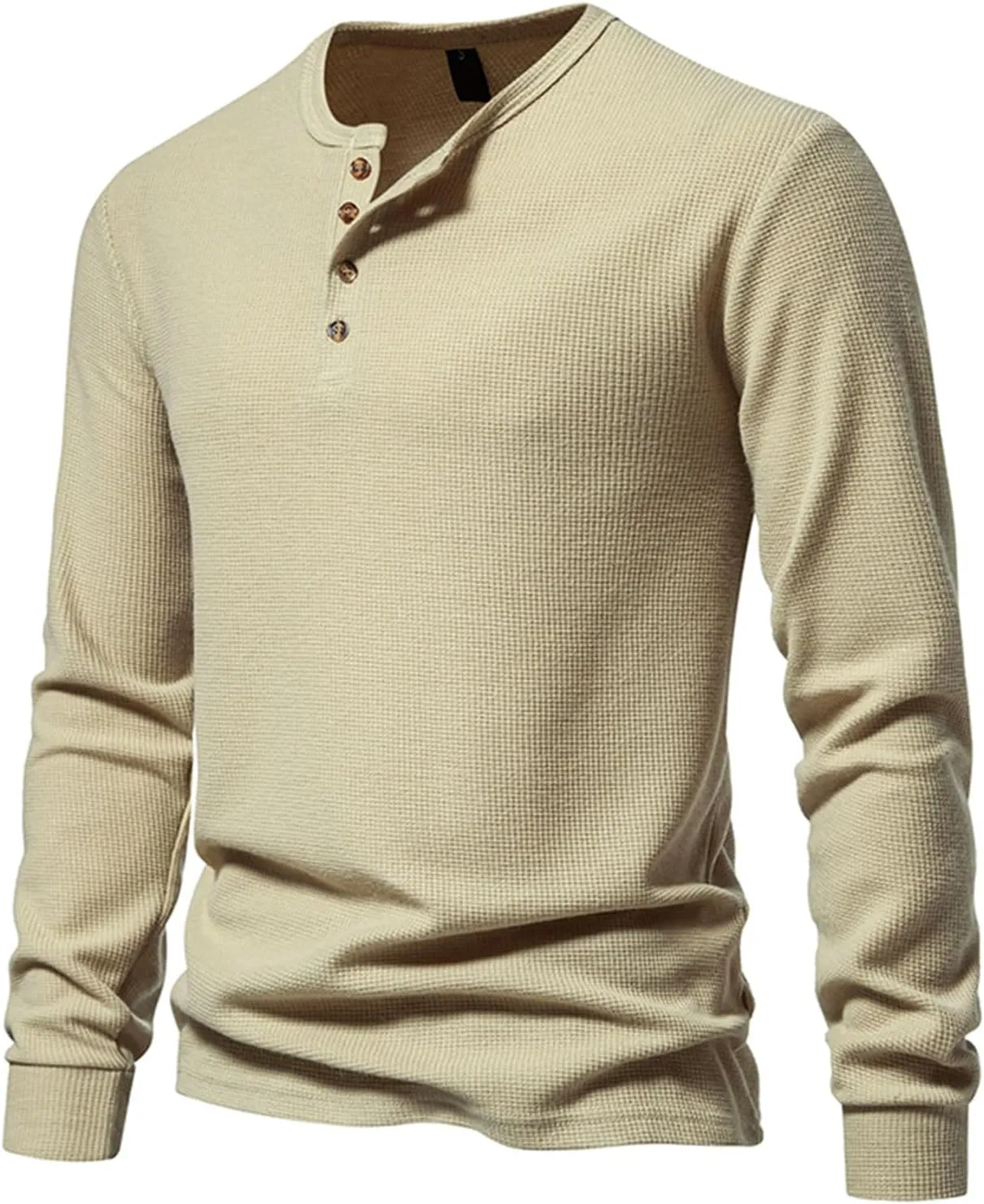 Muscularfit Mens Shirts Long Sleeve Button Down Solid Polo Shirt Casual Solid Henley T-Shirts Slim Fit Gym Workout Tee Tops