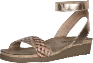 NAOT Women's Abbie Sandal Natural Brown Multi Braid/Rose Gold Lthr 40 EU/9-9.5 US