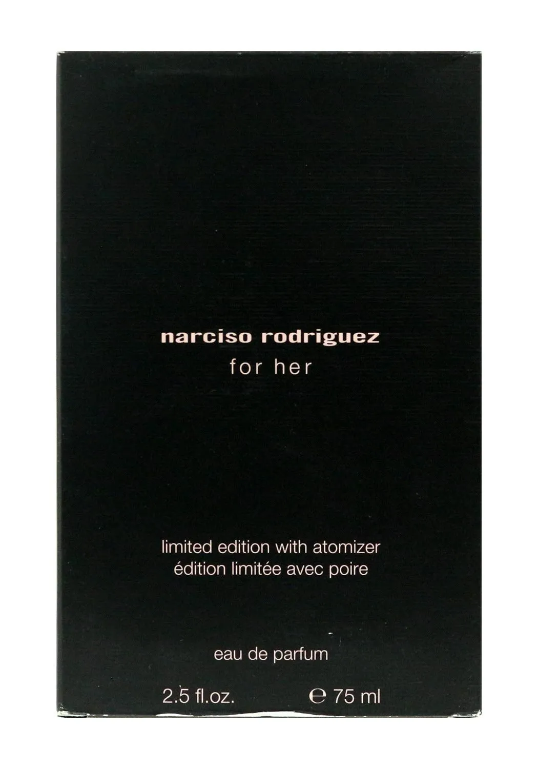 Narciso Rodriguez for Her Limited Edition Eau de Parfum Spray with Atomizer, 2.5 Ounce