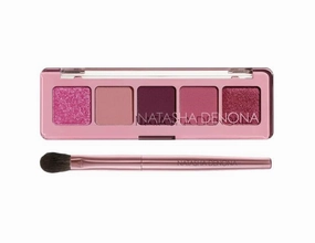 Natasha Denona Mini Crush Eyeshadow Palette & Eyeshadow Brush. Bonus Premium Korean Sheet Masque with Collagen, nude