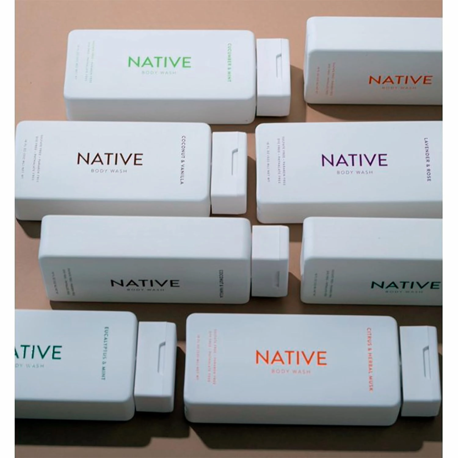 Native Natural Body Wash, Lavender & Rose, Sulfate Free, Paraben Free, 18 oz - Pack Of 01
