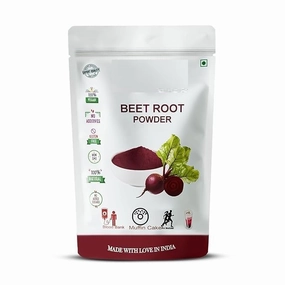 Natural Beetroot Powder for Face and Hair, Face Pack for Glowing Skin, 100g