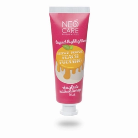 Natural cosmetics Highlighter "Glitter mousse peach pudding", liquid 30 ml